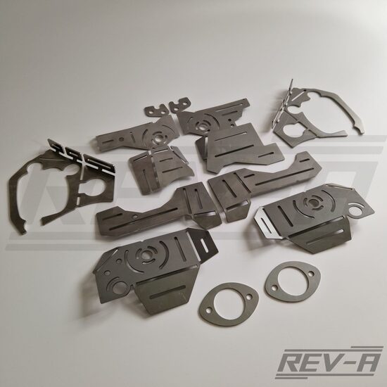 E46 aizmugurējā pusrāmja montāžas vietu + garensviras bukšu stiprinājuma vietu (sliekšņu) + aizmugurējo glāžu pastiprinājumi